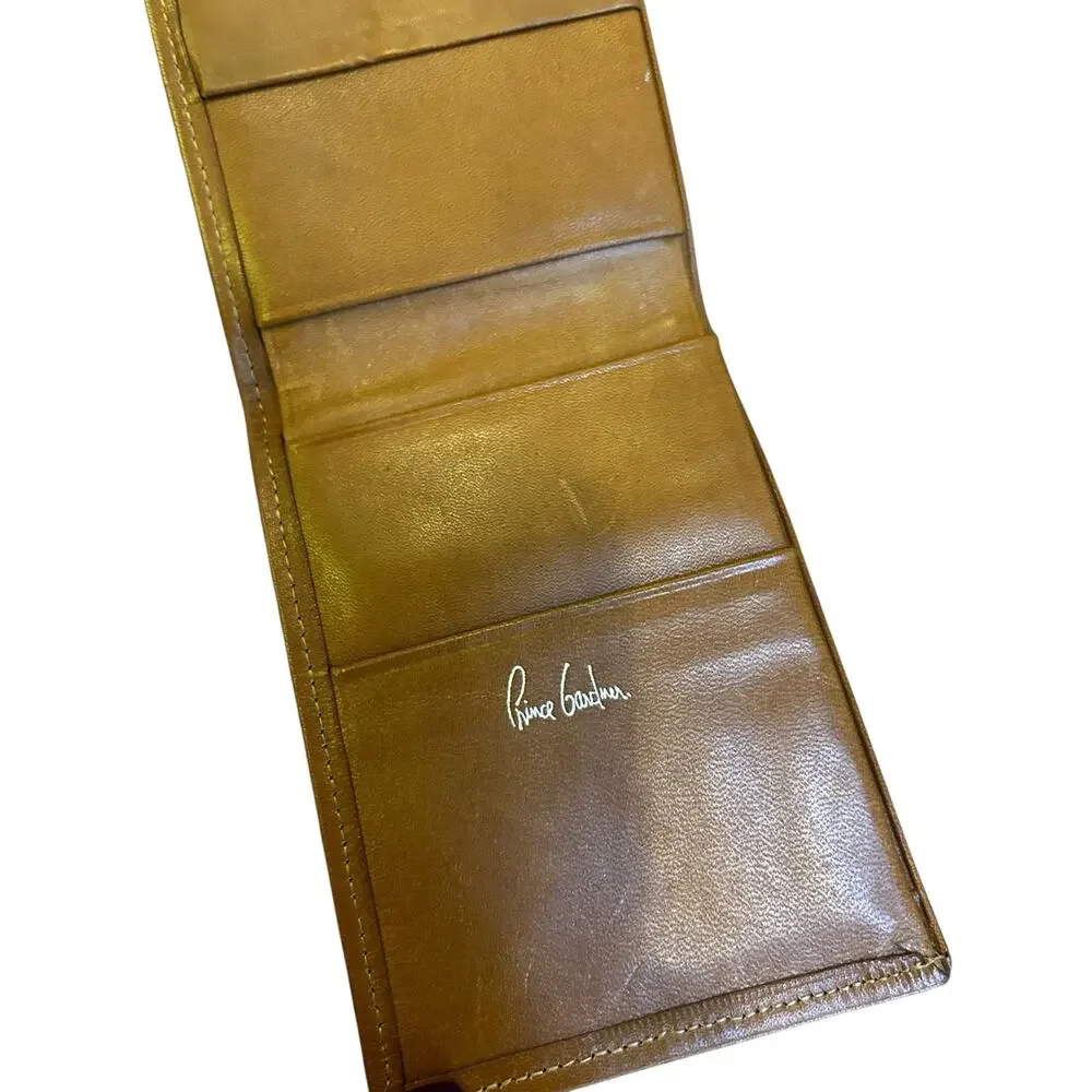 NWOT Vintage Prince Gardner Tan Cowhide Leather Wallet